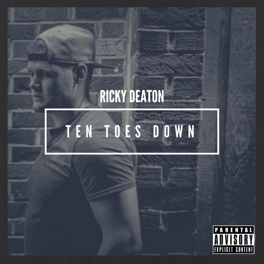 Album cover art for "Ten Toes Down" by Ricky Deaton