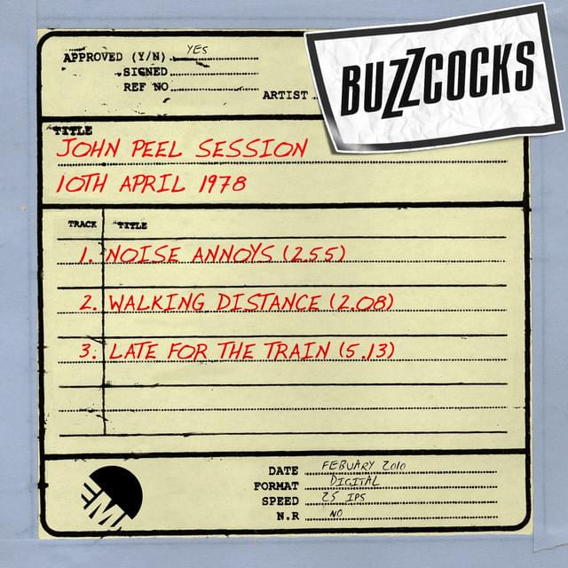 Album cover art for "Walking Distance (John Peel Show)" by Buzzcocks