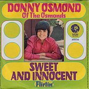 Album cover art for "Sweet and Innocent" by Donny Osmond