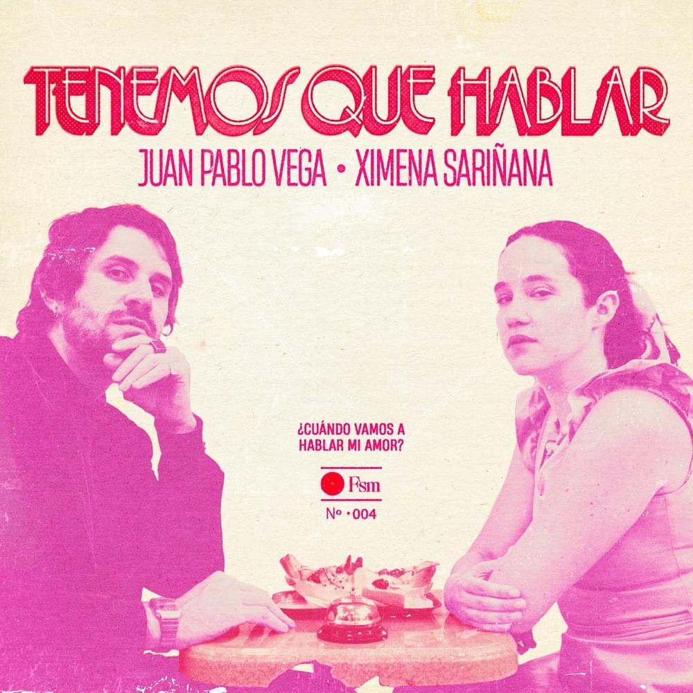 Album cover art for "Tenemos que hablar" by Juan Pablo Vega & Ximena Sariñana