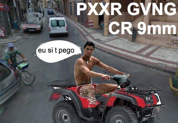 Album cover art for "Cristiano Ronaldo 9mm" by PXXR GVNG