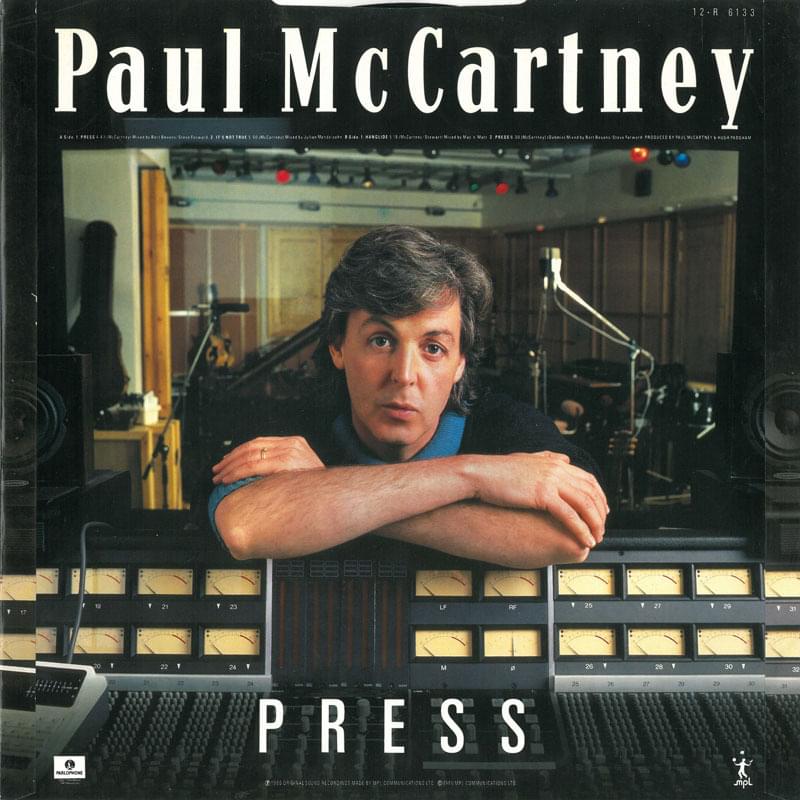 Album cover art for "Press" by Paul McCartney