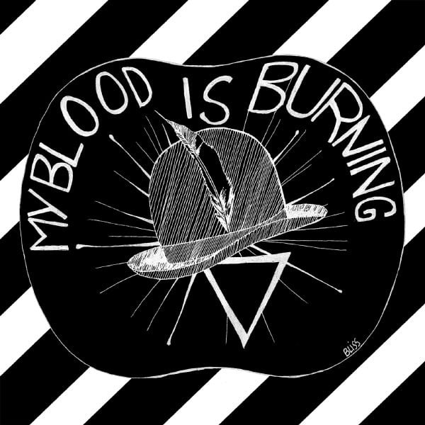 Album cover art for "My Blood is burning" by Yodelice