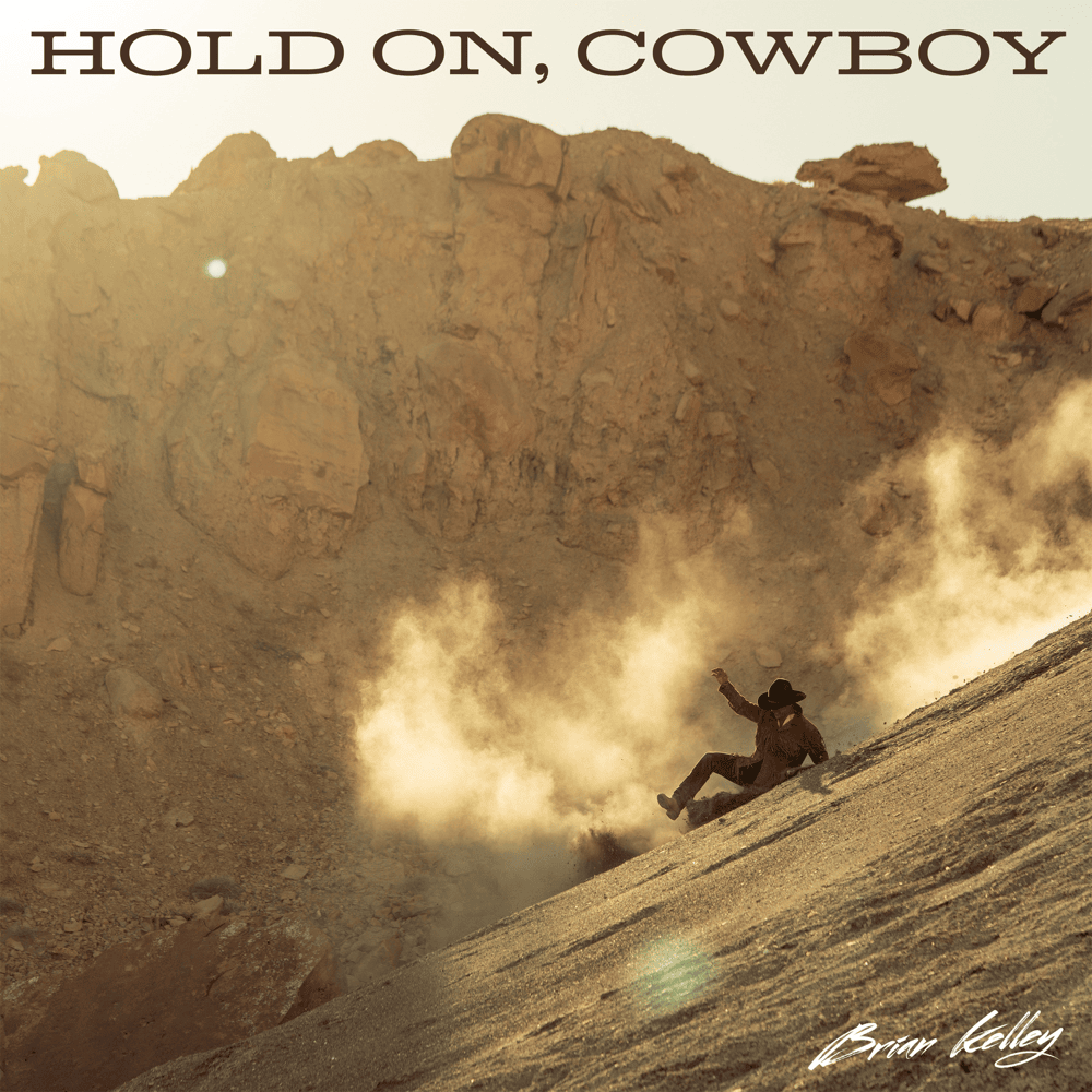 Album cover art for "Hold On, Cowboy" by Brian Kelley