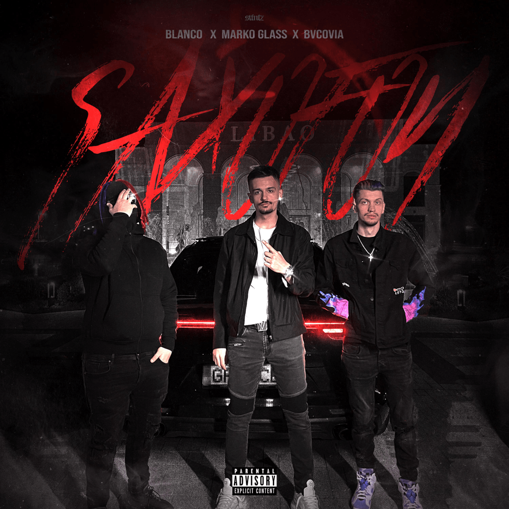 Album cover art for "SAXOFON" by BLANCO (ROU) & Marko Glass & Bvcovia