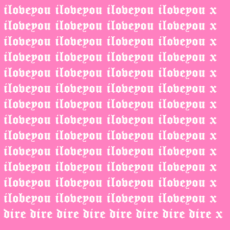 Album cover art for "ILOVEYOU" by ghostholding