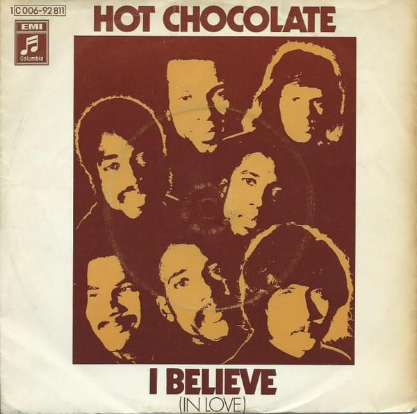 Album cover art for "I Believe (In Love)" by Hot Chocolate