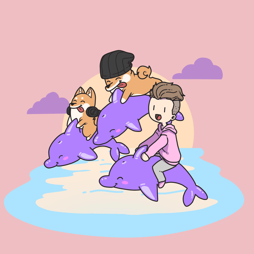 Album cover art for "Dolphin Park" by Hyper Potions