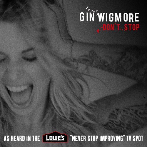 Album cover art for "Don’t Stop" by Gin Wigmore