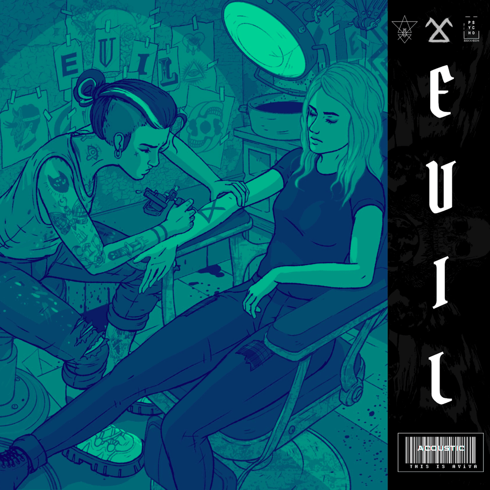 Album cover art for "EVIL (Acoustic)" by AViVA