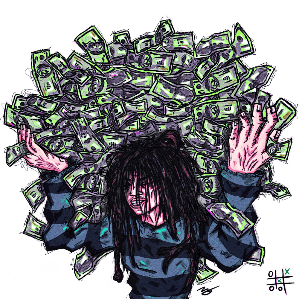 Album cover art for "HOLDING ME DOWN" by Matt OX