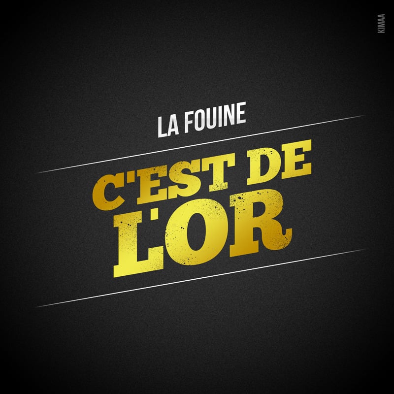 Album cover art for "C’est de l’or" by La Fouine