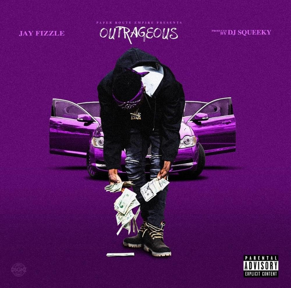 Album cover art for "Outrageous" by Jay Fizzle