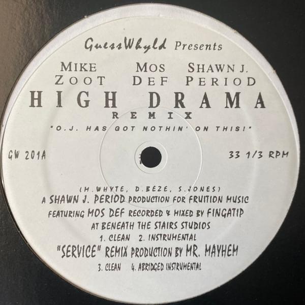 Album cover art for "High Drama (Remix)" by Yasiin Bey