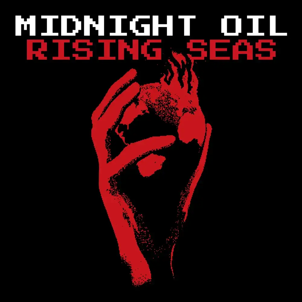 Album cover art for "Rising Seas" by Midnight Oil