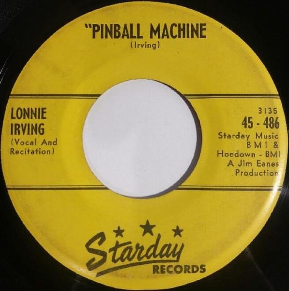 Album cover art for "Pinball Machine" by Lonnie Irving