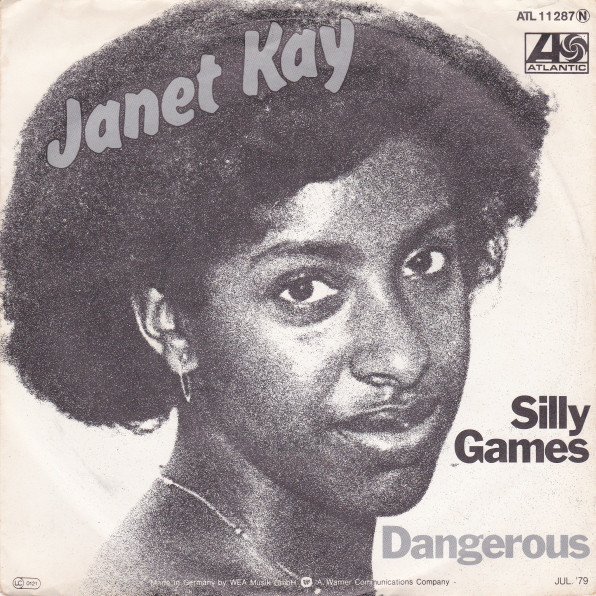 Album cover art for "Silly Games" by Janet Kay