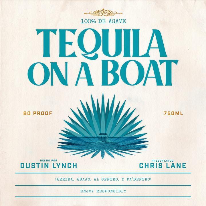 Album cover art for "Tequila on a Boat" by Dustin Lynch & Chris Lane