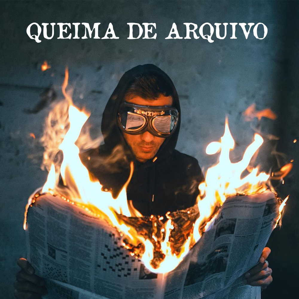 Album cover art for "Queima de Arquivo" by Fabio Brazza
