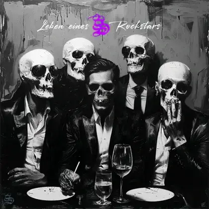 Album cover art for "Leben eines Rockstars" by Sentino
