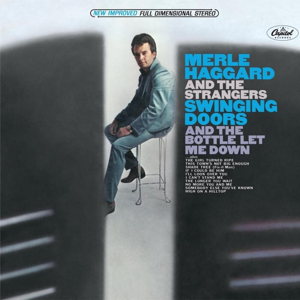 Album cover art for "The Bottle Let Me Down" by Merle Haggard