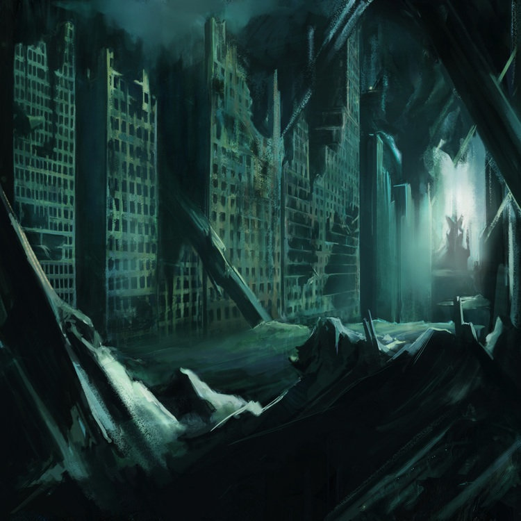 Album cover art for "Austin, Atlantis" by Clark Powell
