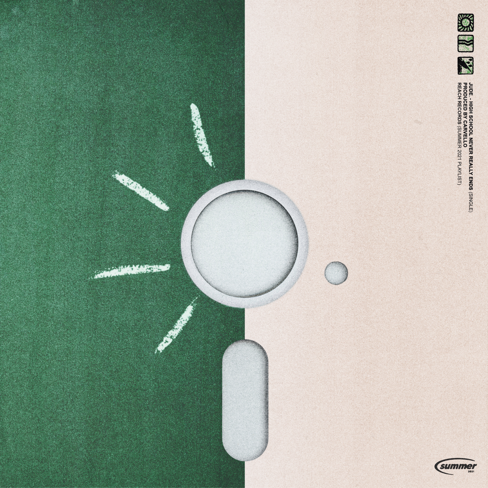 Album cover art for "high school never really ends" by Jude Barclay