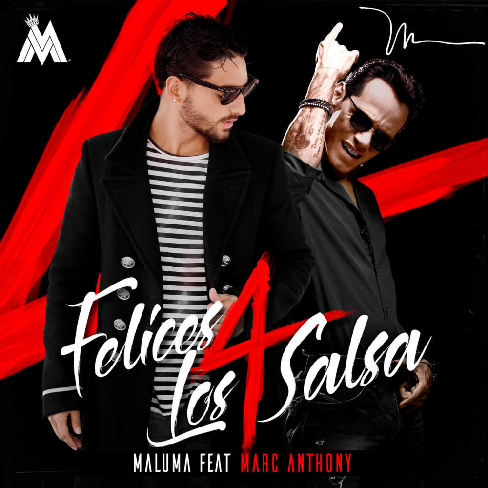 Album cover art for "Felices los 4 (Salsa Version)" by Maluma & Marc Anthony