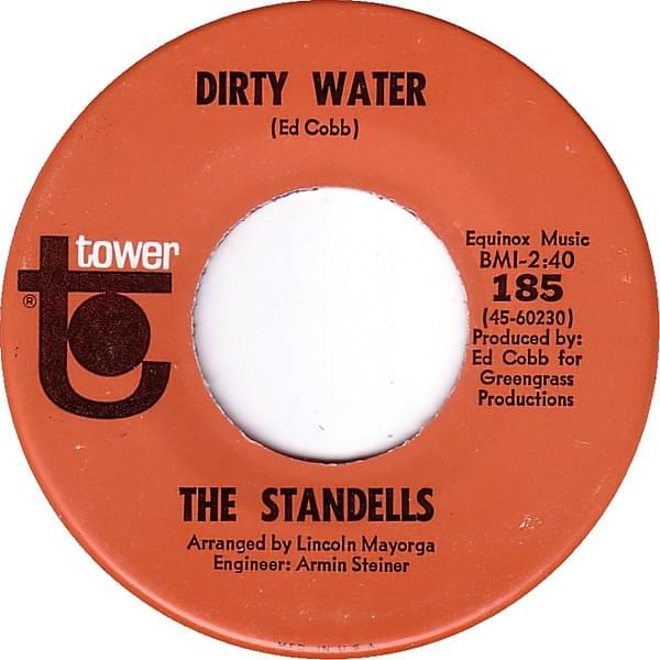Album cover art for "Dirty Water" by The Standells