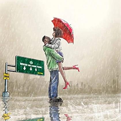 Album cover art for "Umbrella" by Wande Coal