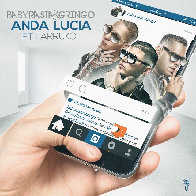 Album cover art for "Anda Lucía" by Baby Rasta y Gringo & Farruko