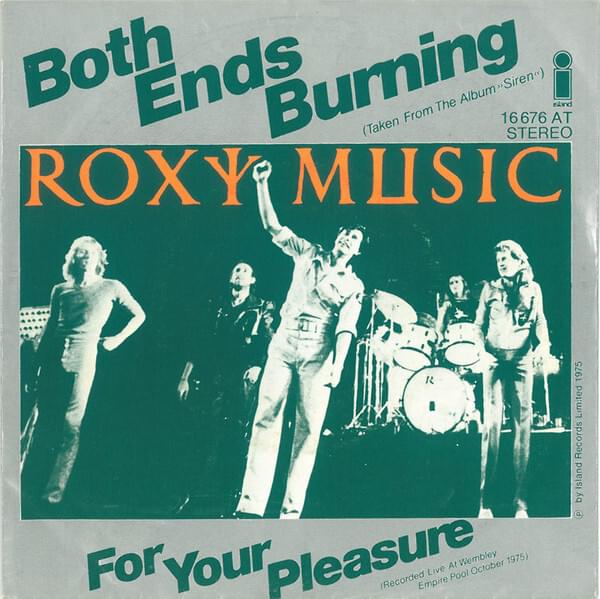 Album cover art for "Both Ends Burning" by Roxy Music