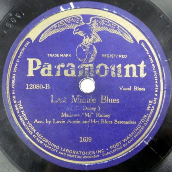Album cover art for "Last Minute Blues" by Ma Rainey