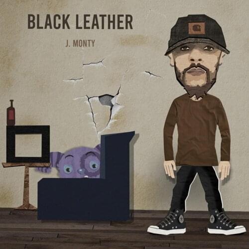 Album cover art for "Black Leather" by J. Monty