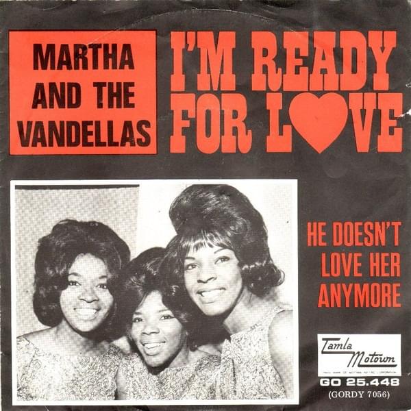 Album cover art for "I’m Ready For Love" by Martha Reeves & The Vandellas