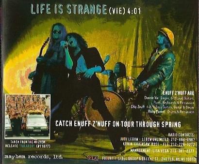 Album cover art for "Life Is Strange" by Enuff Z’Nuff