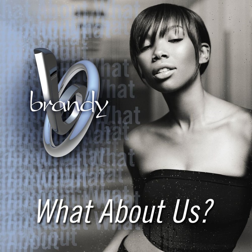 Album cover art for "What About Us?" by Brandy