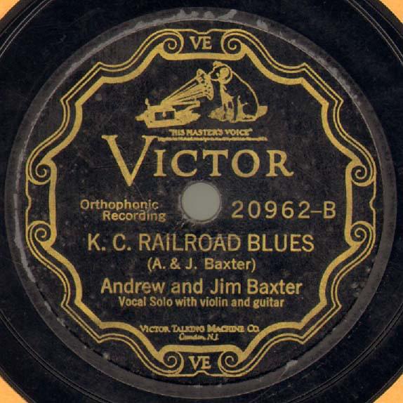K. C. Railroad Blues by Andrew and Jim Baxter