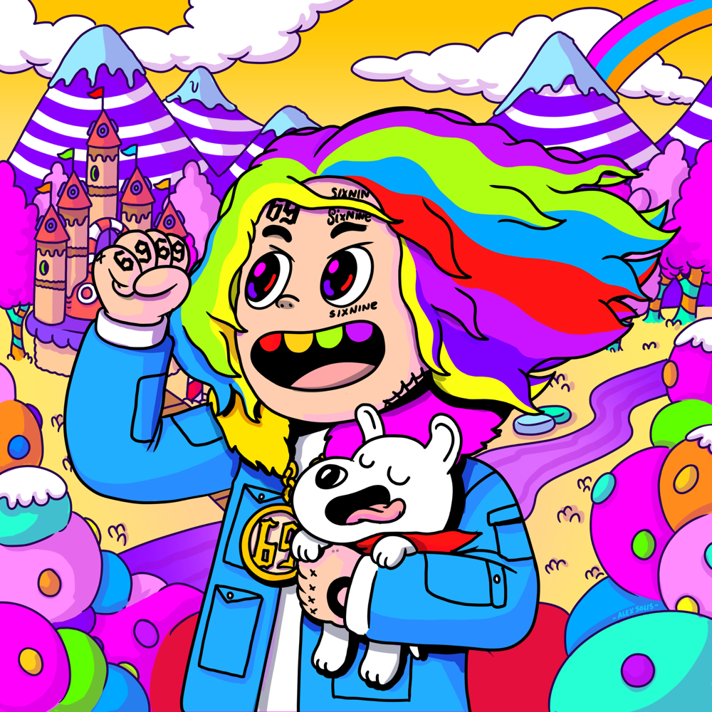 Album cover art for "GOTTI" by 6ix9ine
