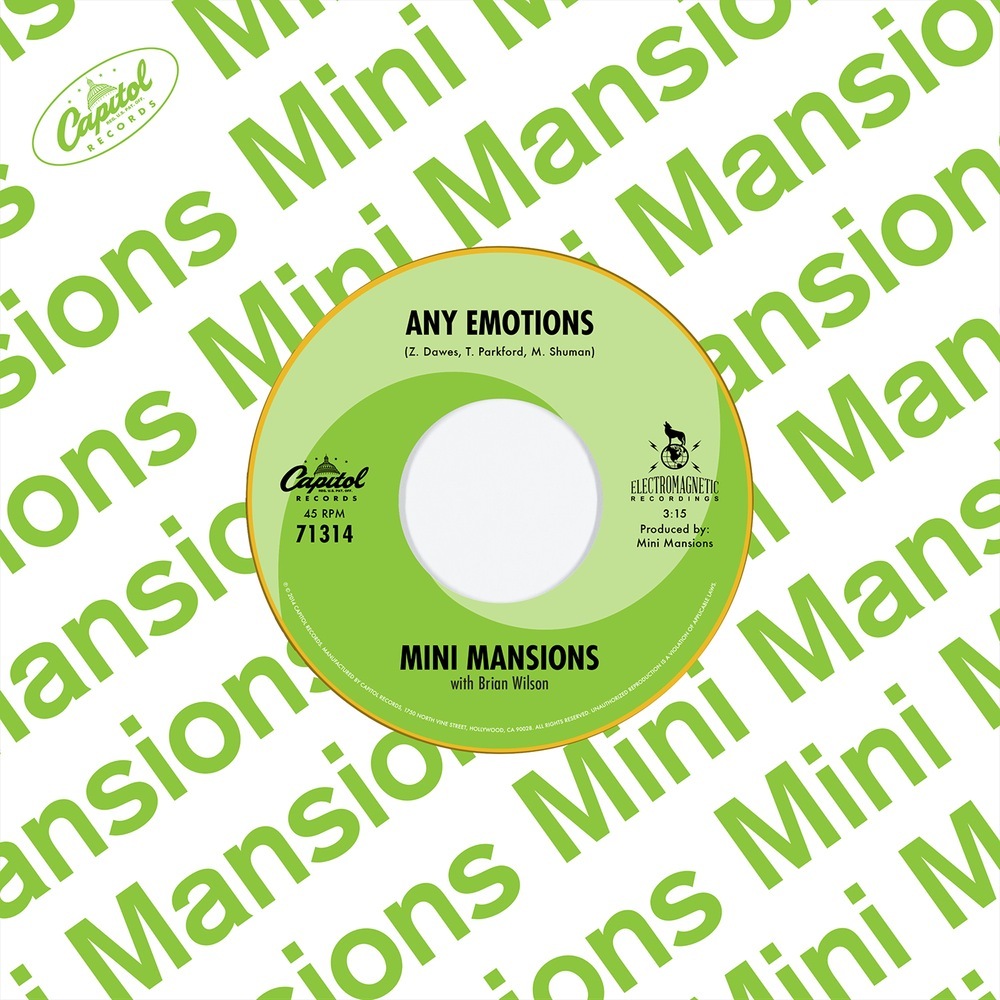 Album cover art for "Any Emotions" by Mini Mansions & Brian Wilson