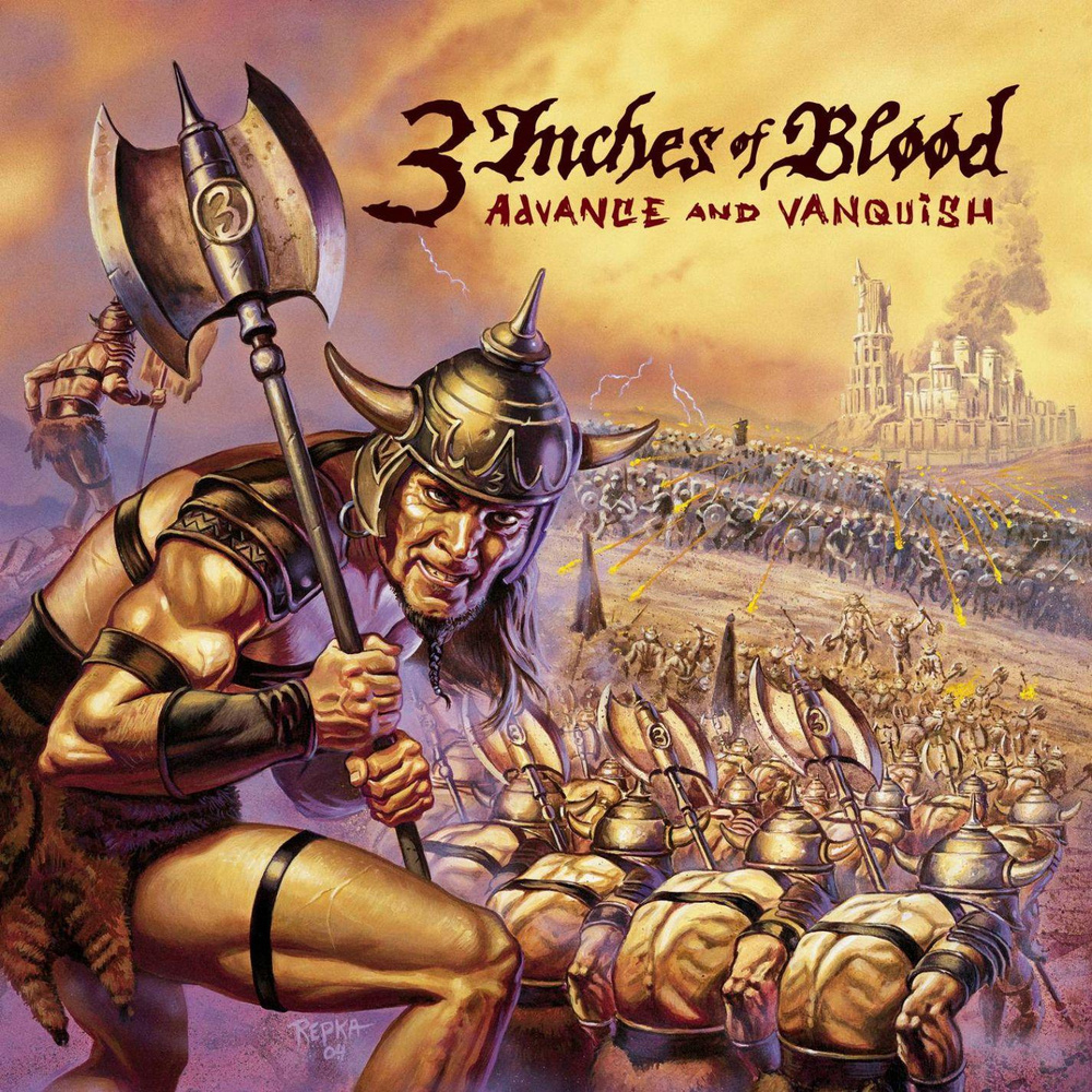 Album cover art for "Deadly Sinners" by 3 Inches of Blood