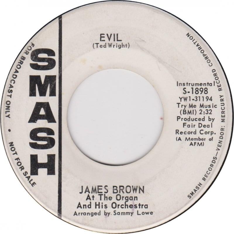 Album cover art for "Evil" by James Brown