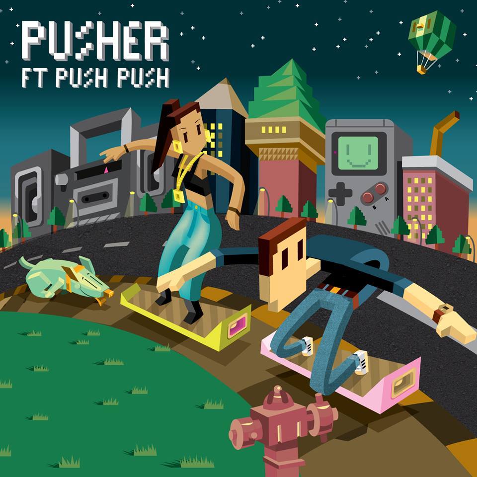 Album cover art for "Shake Down" by Pusher & Push Push
