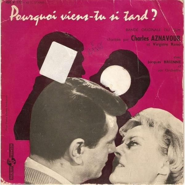 Album cover art for "Je mvoyais d�j�" by Charles Aznavour
