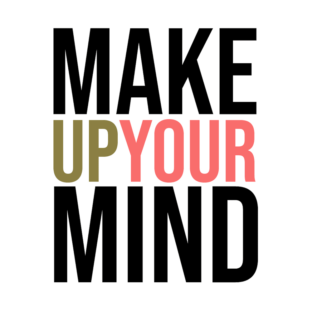 Album cover art for "Make Up Your Mind" by Bryan Adams