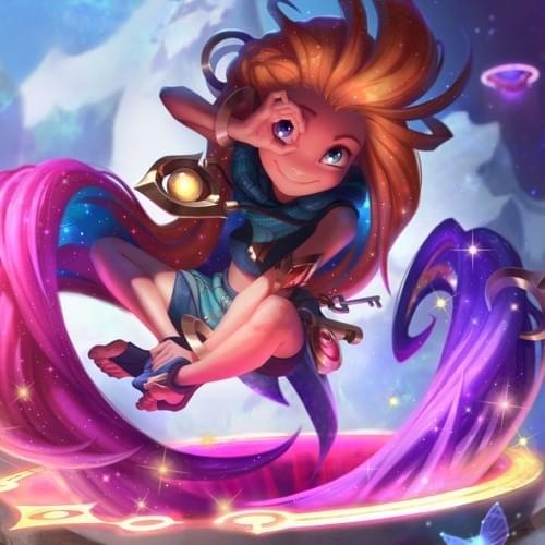 Album cover art for "Zoe, the Aspect of Twilight" by League of Legends