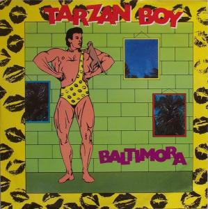 Album cover art for "Tarzan Boy" by Baltimora