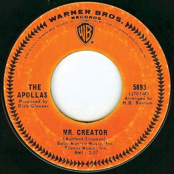 Album cover art for "Mr. Creator" by The Apollas