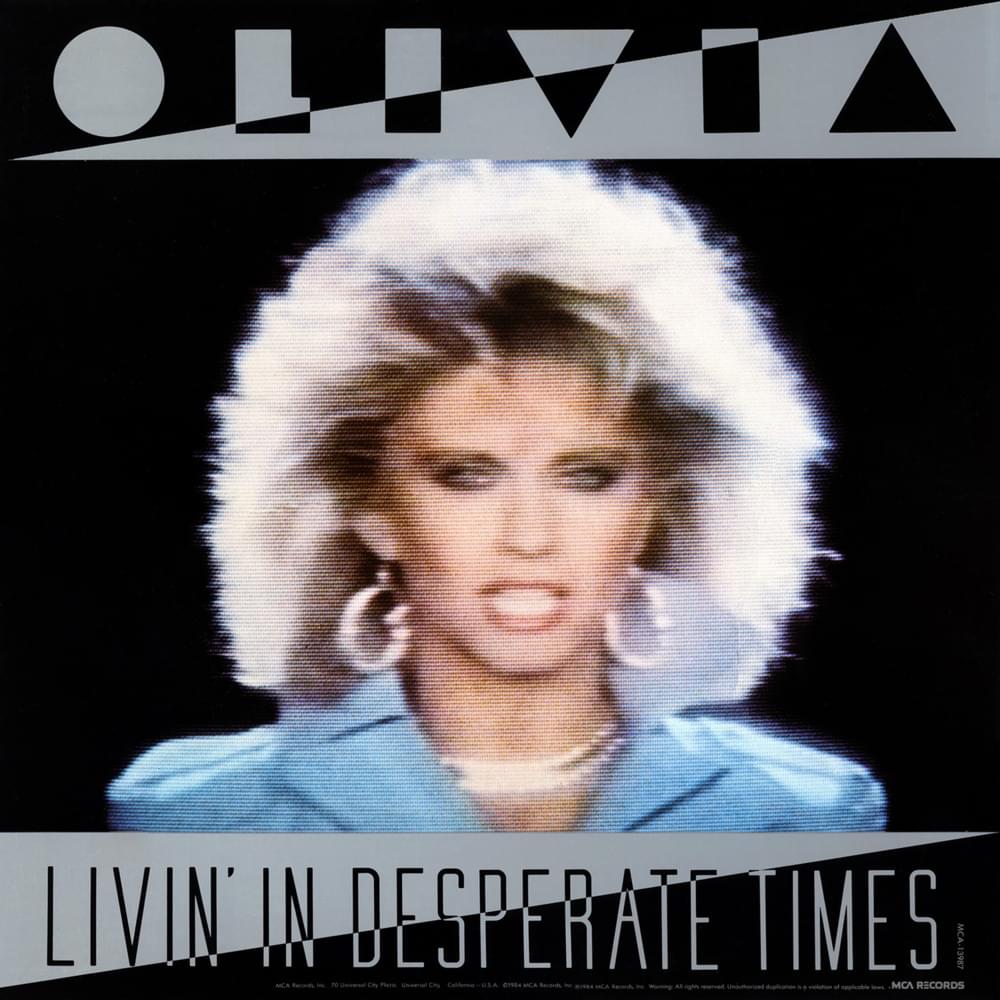 Album cover art for "(Livin’ In) Desperate Times" by Olivia Newton-John