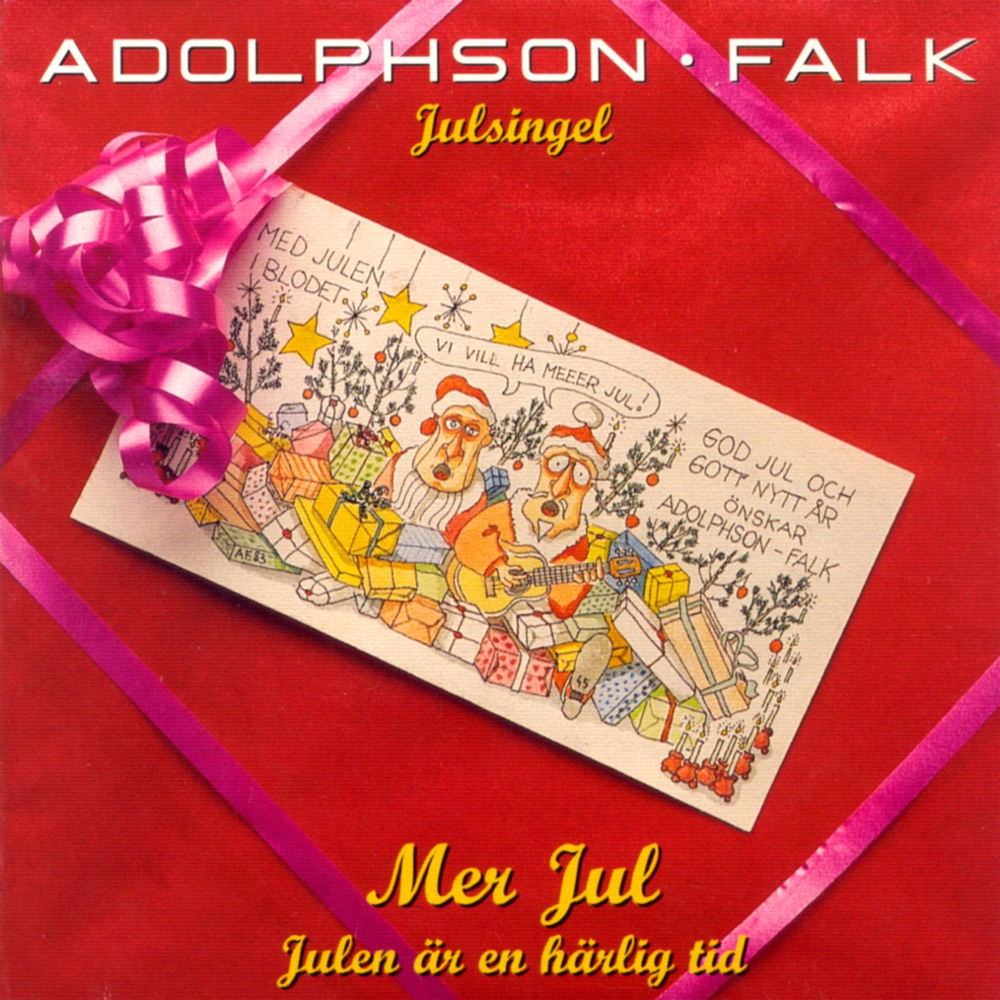 Album cover art for "Mer Jul" by Adolphson & Falk